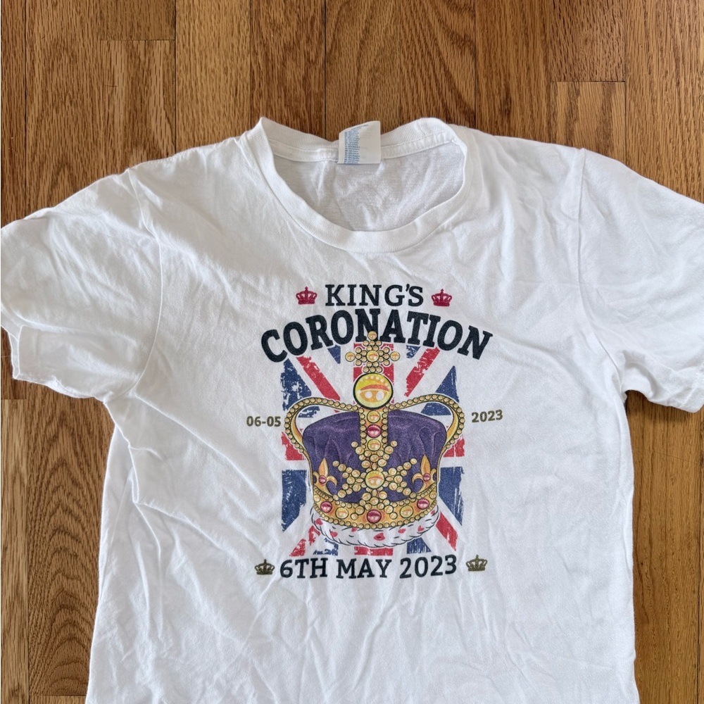 King's Coronation White Kids T-Shirt